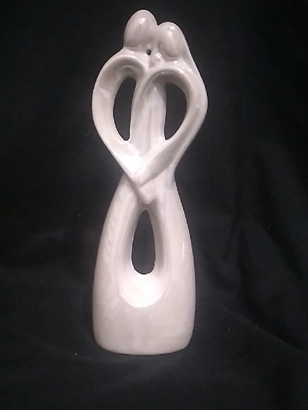Intertwined Ceramic Abstract Loving Couple Sculpture (B6)